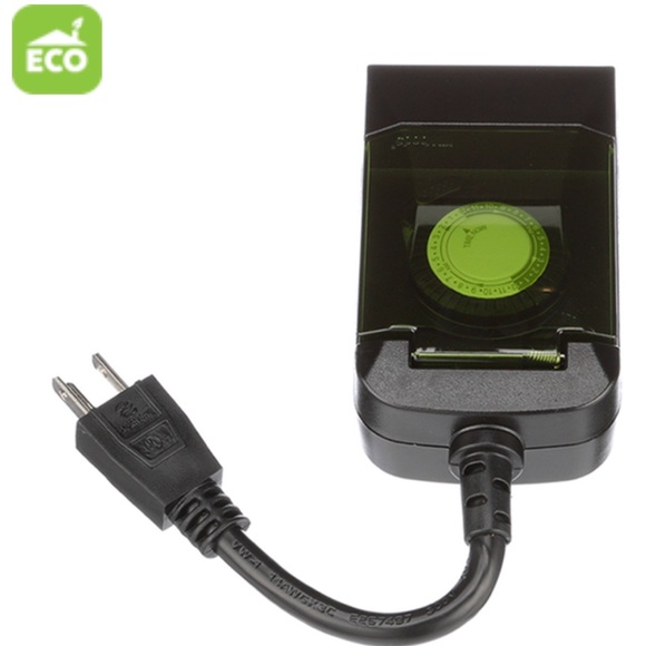 WOODS 24-Hour Outdoor Timer, Lighting Holiday Decor Christmas Lights Wall Plug - Picture 12 of 13